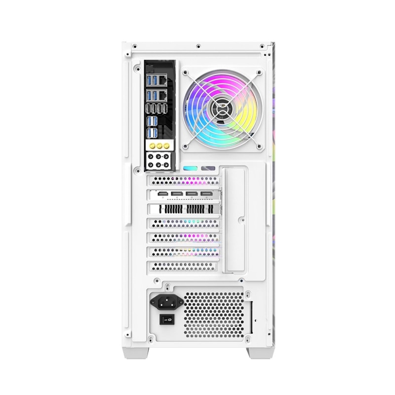DarkFlash DS900WD datorchassi (vitt)