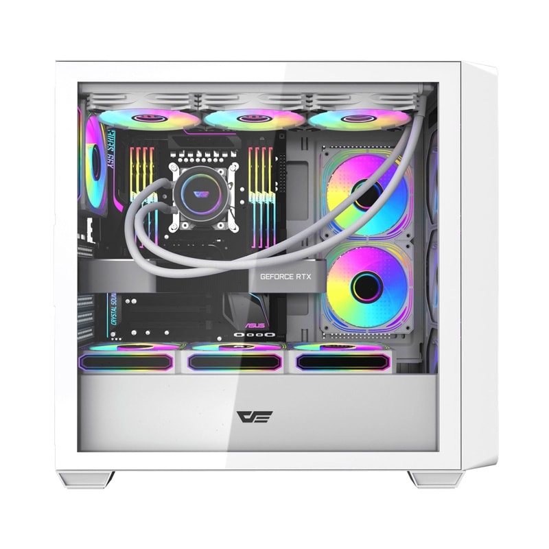 DarkFlash DS900WD datorchassi (vitt)