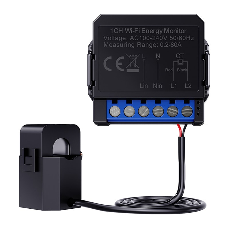 Avatto WiFi WPM16-1 smart dubbelriktad energimätare