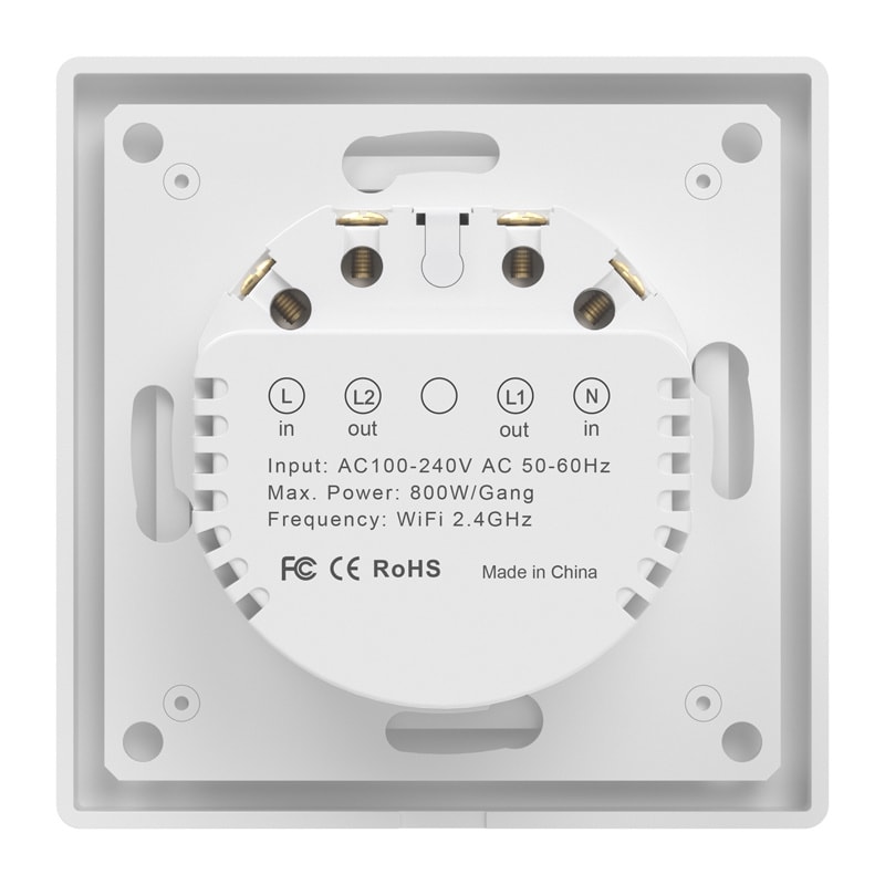 Avatto TS20-EU-W2 WiFi touch ljusströmbrytare