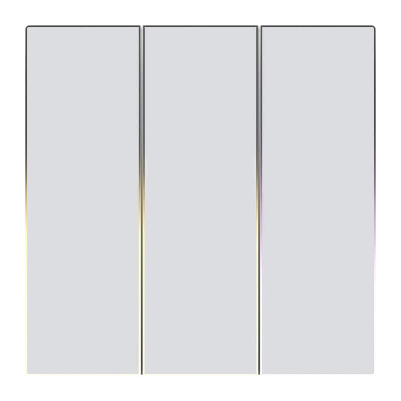 Touch ZigBee-ljusströmbrytare Avatto TS60-EU-W3 Triple TUYA (vit).