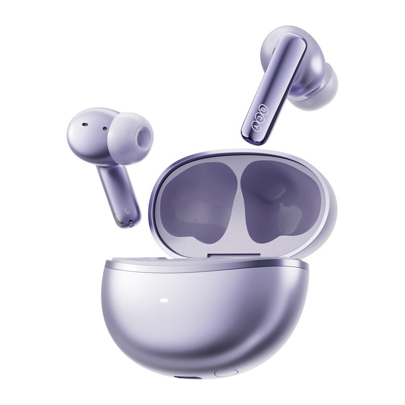 TWS QCY MeloBuds N70 hörlurar (lila)
