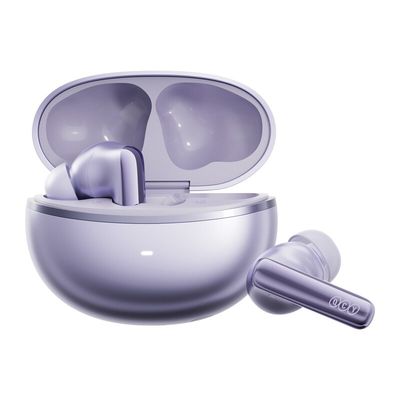 TWS QCY MeloBuds N70 hörlurar (lila)