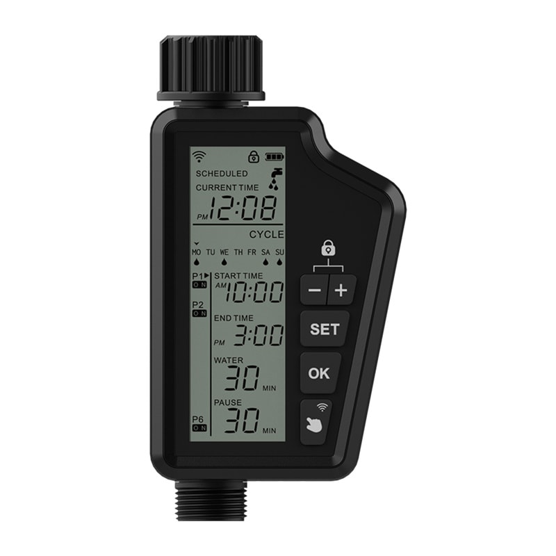 Smart Wi-Fi-bevattningskontroll med stor LCD-skärm Avatto SWT60-EU