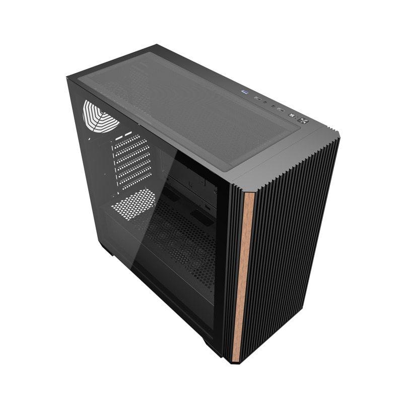 Darkflash DS900WS ATX datorchassi utan fläktar (Svart)