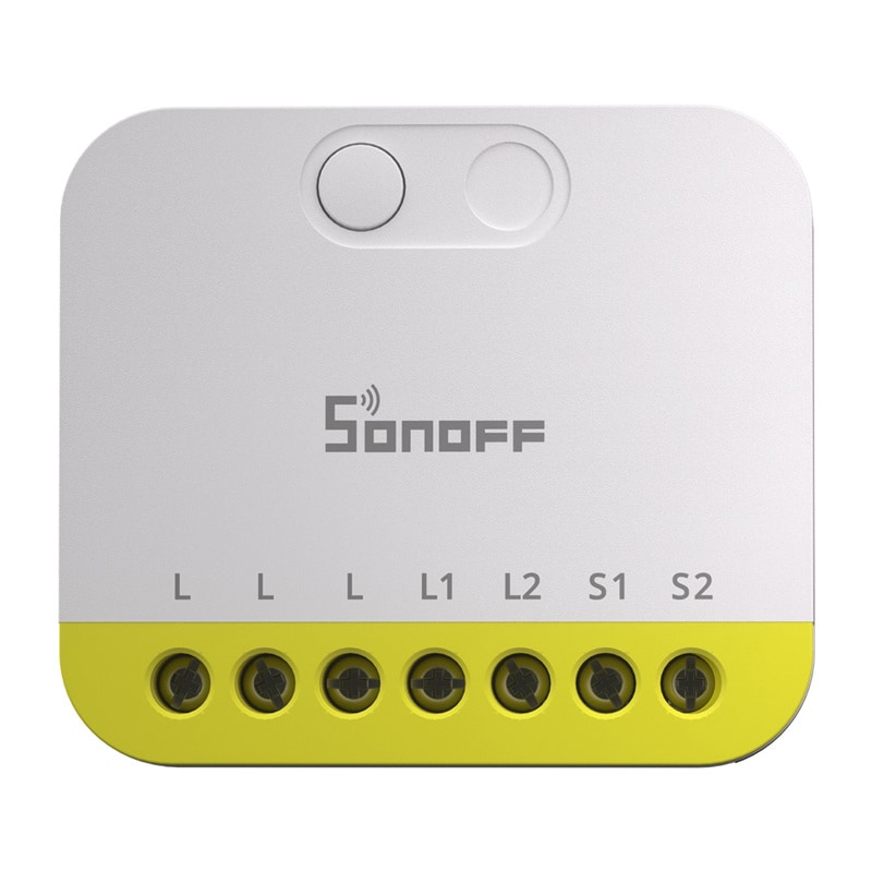 Tvåkanalig minibrytare utan N Sonoff MINI-ZB2GS-L ZigBee