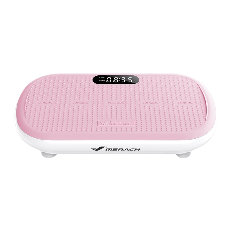 MERACH MR-2440P1-EU vibrationsplattform (rosa) / Vibrationsplatta 200 kg med Bluetooth