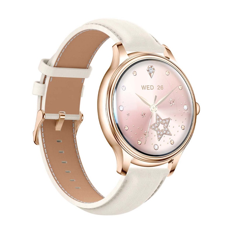 COLMI L28 Smart Watch (Guld + läderarmband i guld)
