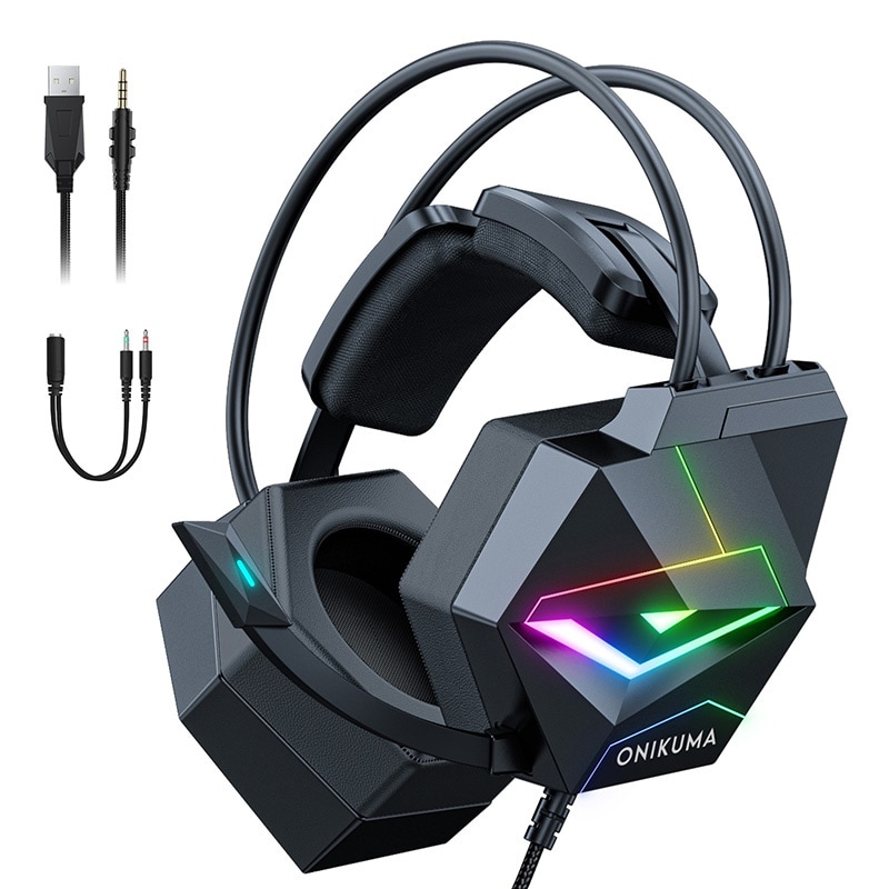 ONIKUMA X20 gaming-hörlurar (svart)