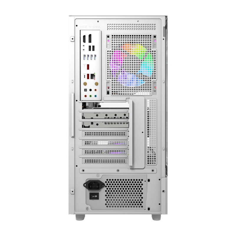 DarkFlash DS950 datorchassi (vitt) + 6 fläktar