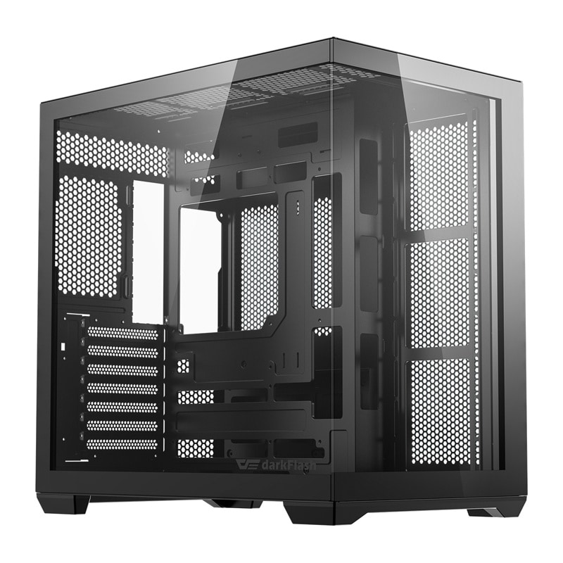 DarkFlash C280 datorchassi (svart) + 7 fläktar