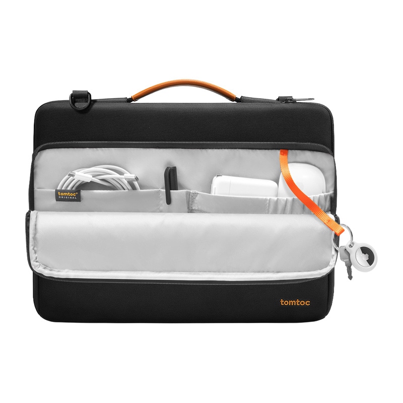 TOMTOC Defender-A40 axelremsväska för bärbar dator 16" (svart)