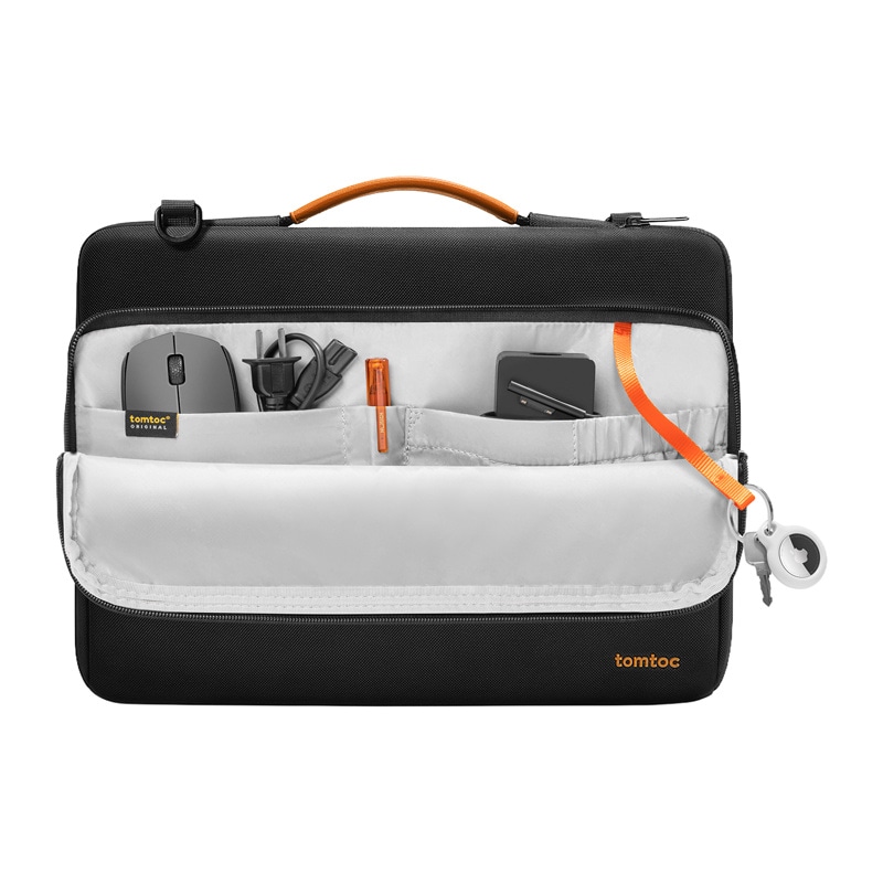 TOMTOC Defender-A40 axelremsväska för bärbar dator 16" (svart)