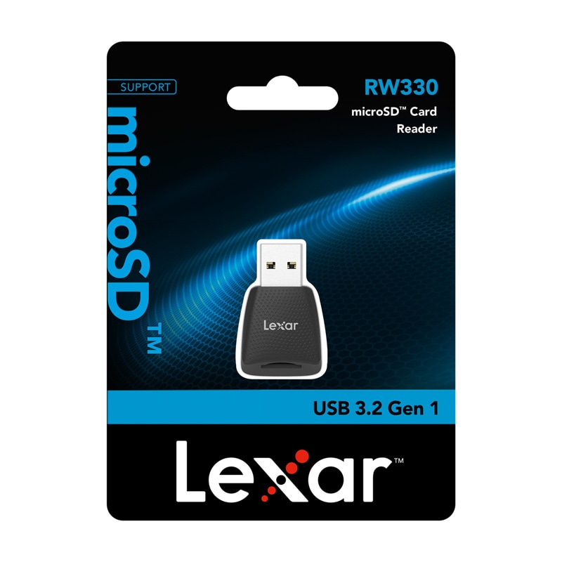 Lexar RW330U USB 3.2 micro SD, UHS-I minneskortläsare