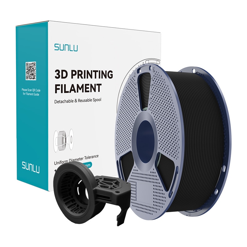 Sunlu PETG höghastighetsfilament för matt film (svart)