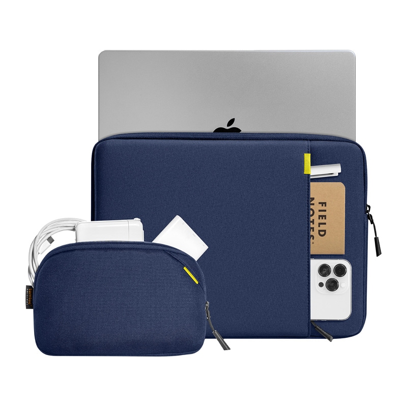 TOMTOC Defender-A13 Fodral för bärbar dator + 14" fodral Set (Marinblå)