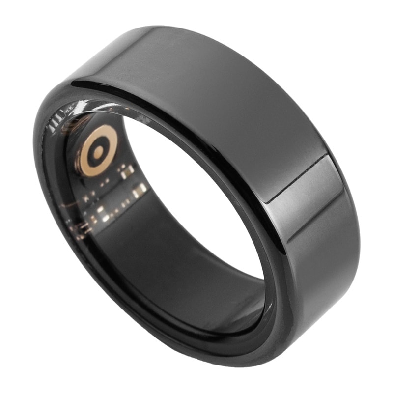 COLMI R02 Smart Ring, størrelse 9, 18,9 mm (svart) + ladeetui