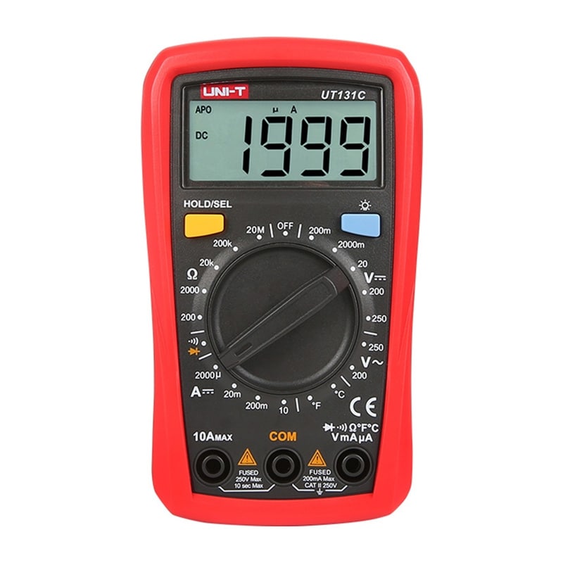 Uni-T digital multimeter UT131C i handflatestorlek