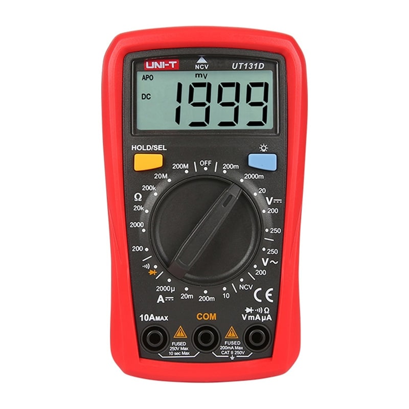 Uni-T digital multimeter UT131D i handflatestorlek