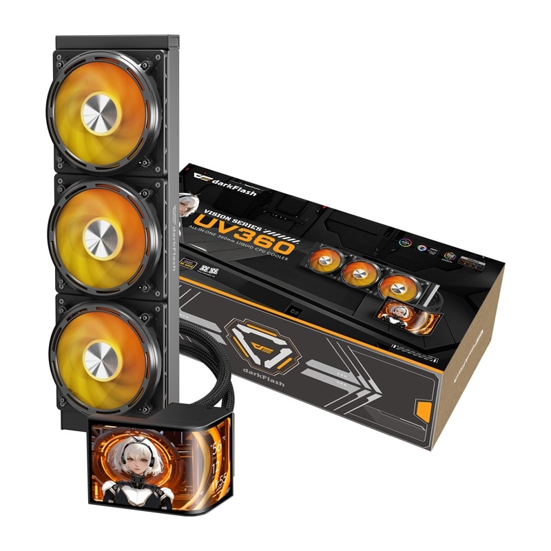 DarkFlash UV360 CPU-kylare (svart)