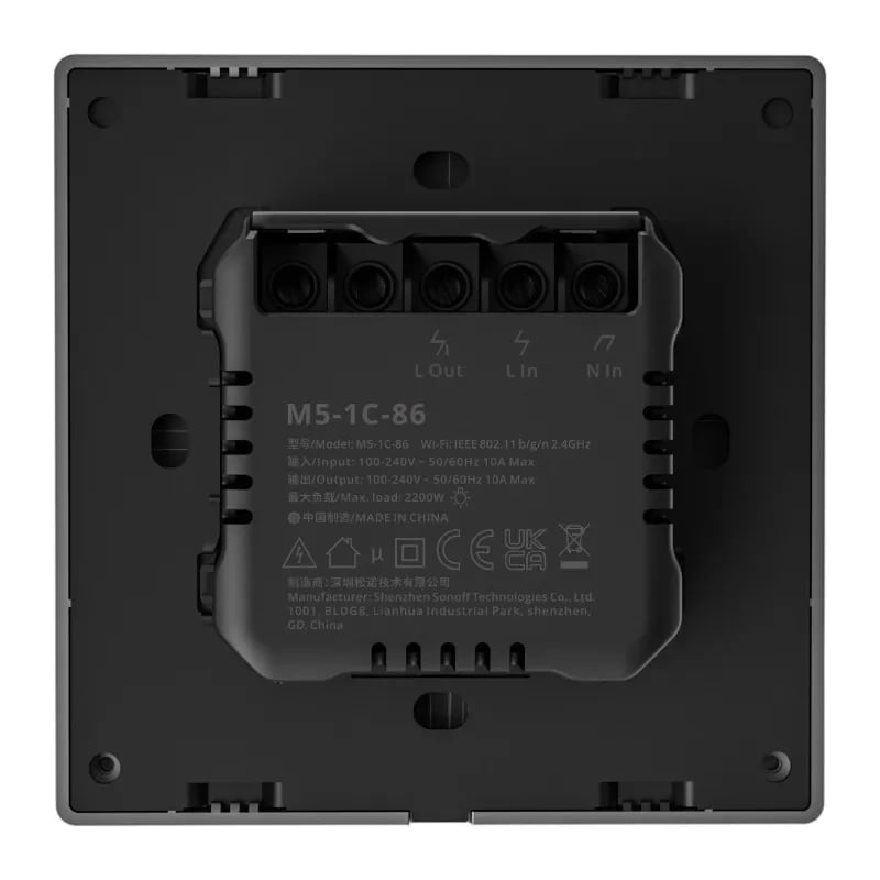 Smart Scene-väggbrytare WiFi Sonoff M5 1C (1-kanal)