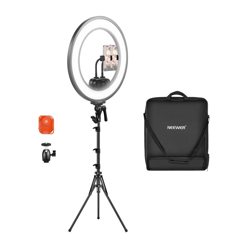 Neewer RL45B 45W 18″ ultra-tunn LED-ringljussats