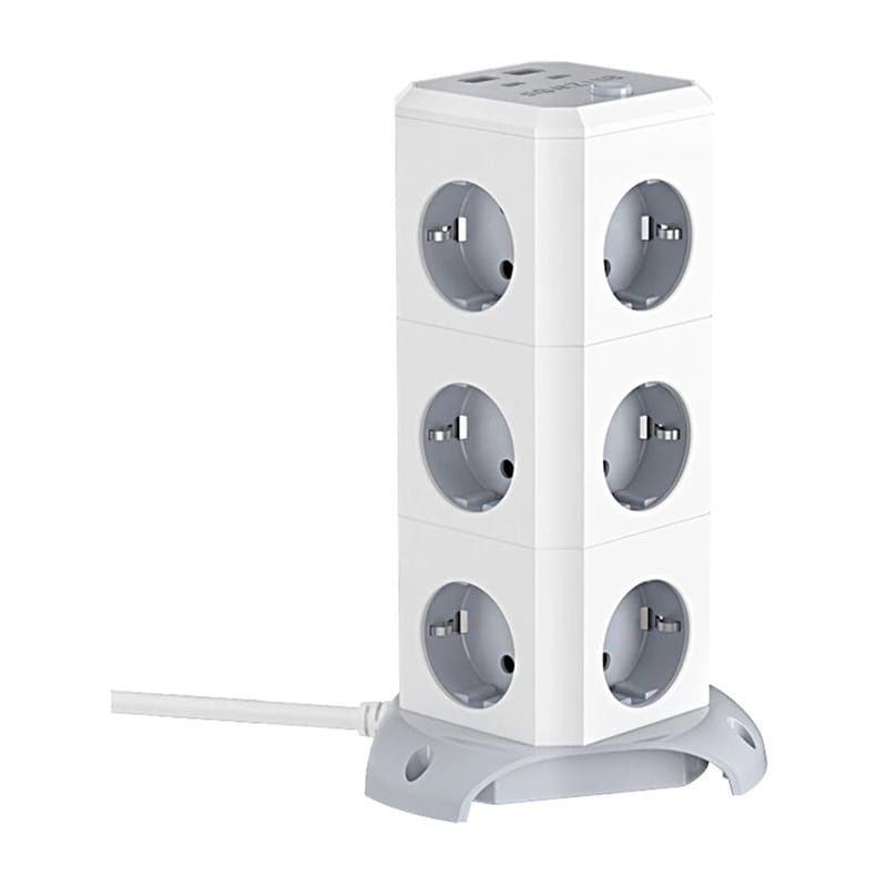 BlitzWolf BW-EC3 vertikal grenuttag med 12 uttag