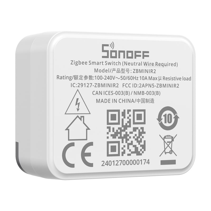 Smart ZigBee-minibrytare Sonoff ZBMINIR2