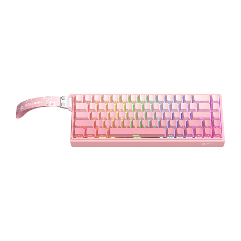 ONIKUMA G69-tangentbord (rosa) (QWERTY)