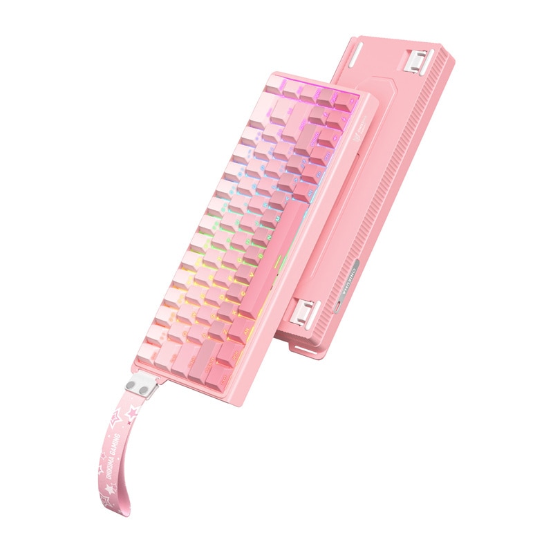ONIKUMA G69-tangentbord (rosa) (QWERTY)