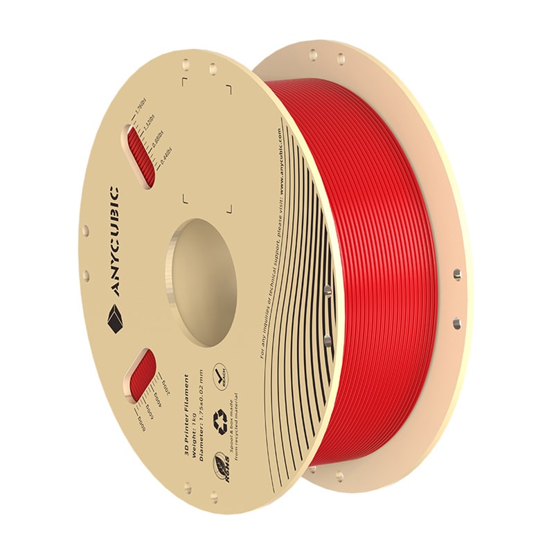 PLA Anycubic 1 kg filament (rött)