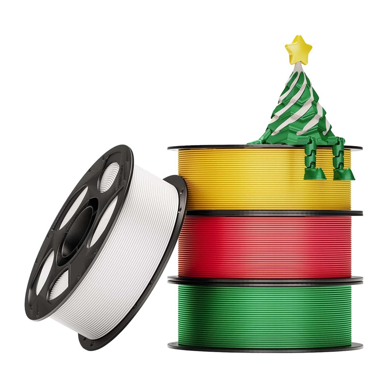 Julpaket med PLA-filament från Anycubic (4 st.).