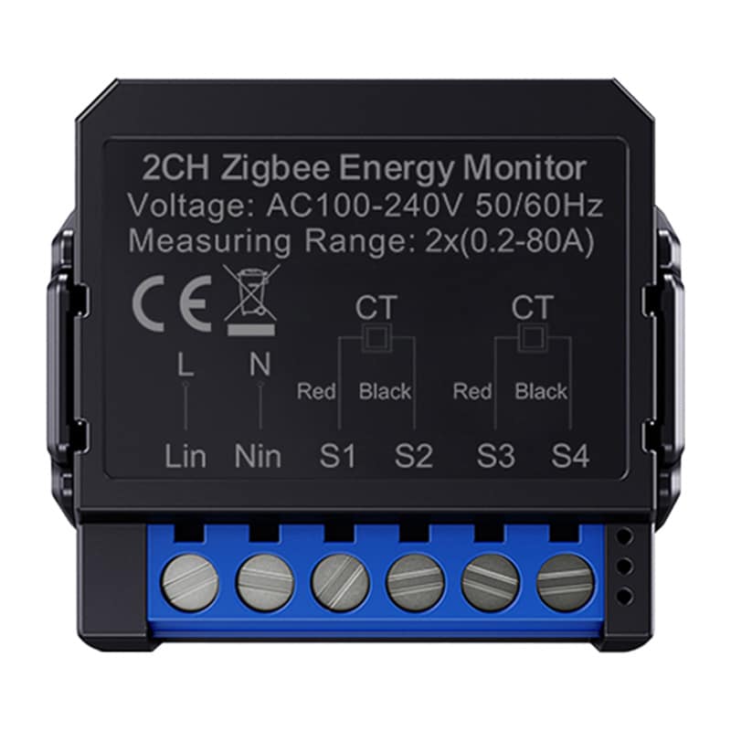 Avatto ZigBee smart dubbelriktad energimätare ZWPM16-2