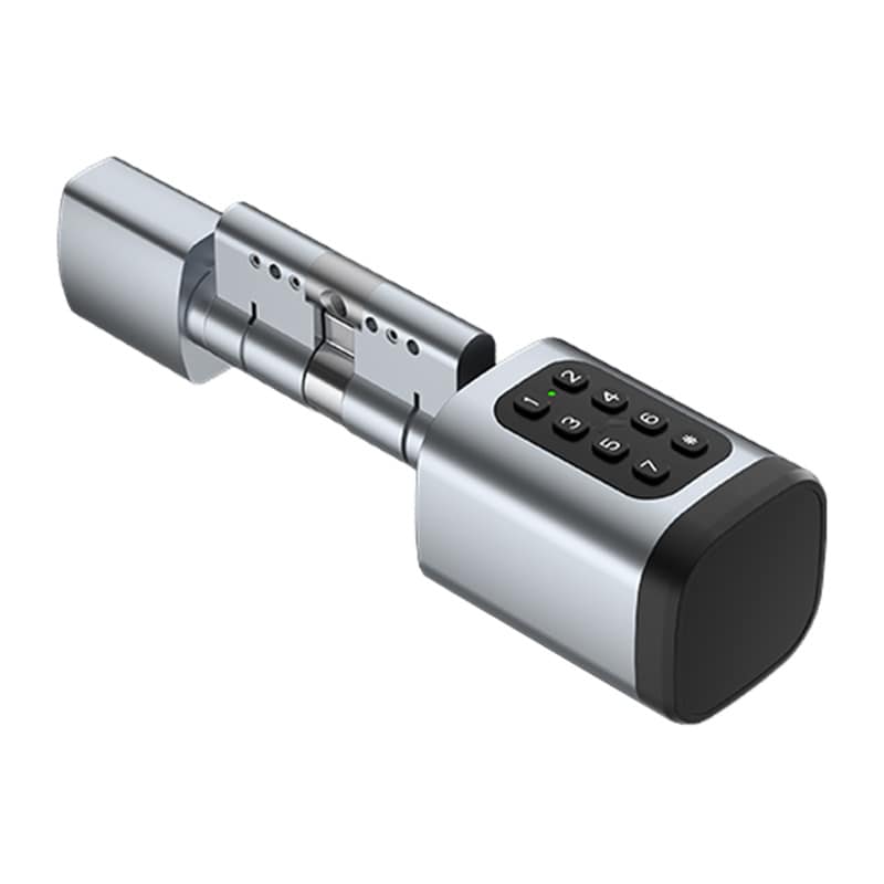 Avatto SDL-V1-S80 80 mm silverfärgad digital låscylinder