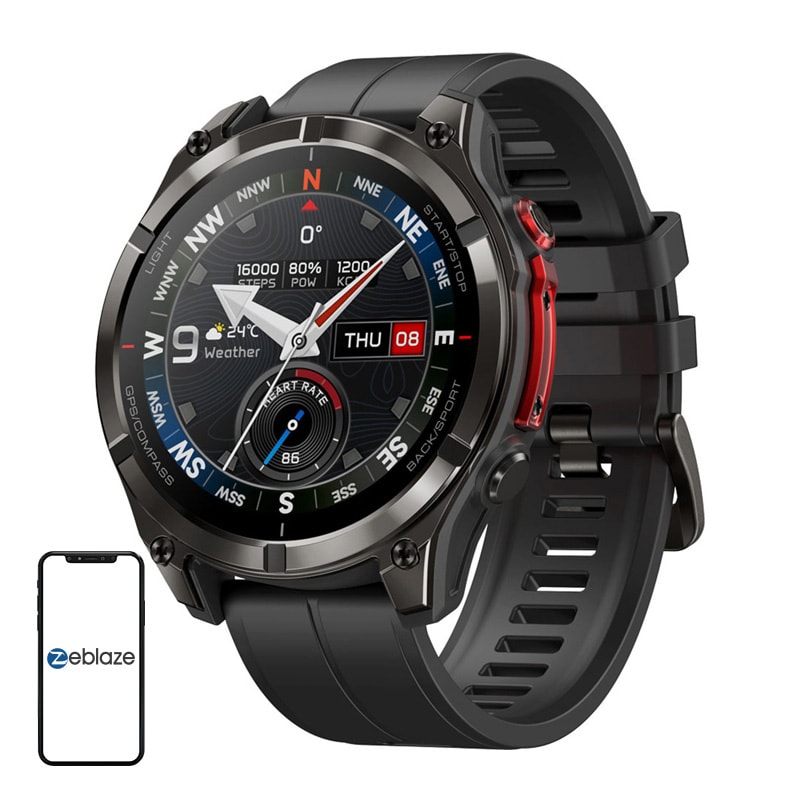 Zeblaze Stratos 4 Pro smartklocka (svart)