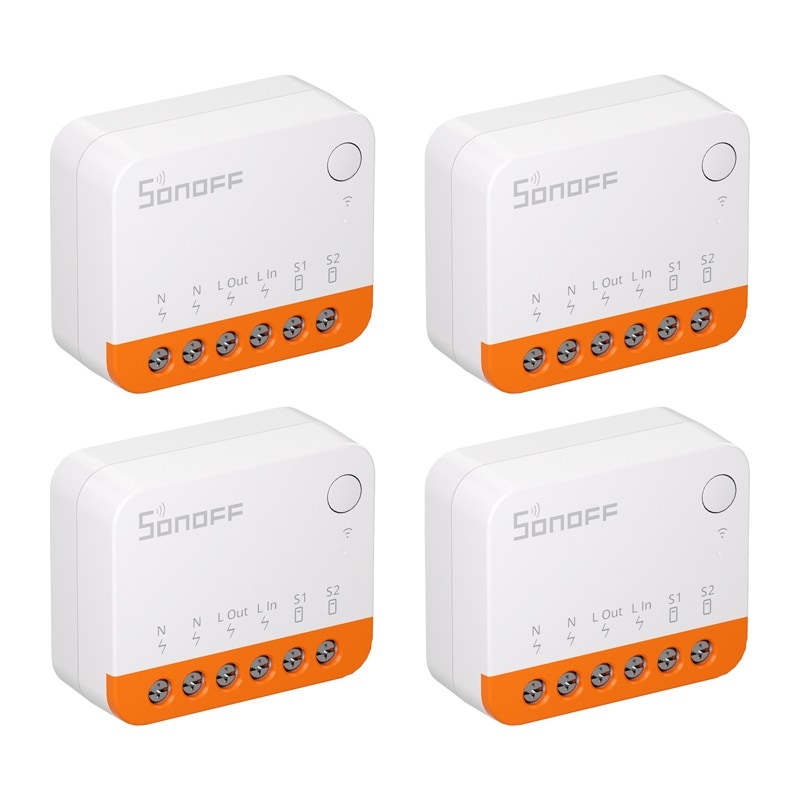 Sonoff MINIR4 (Extreme) strömbrytare, 4-pack