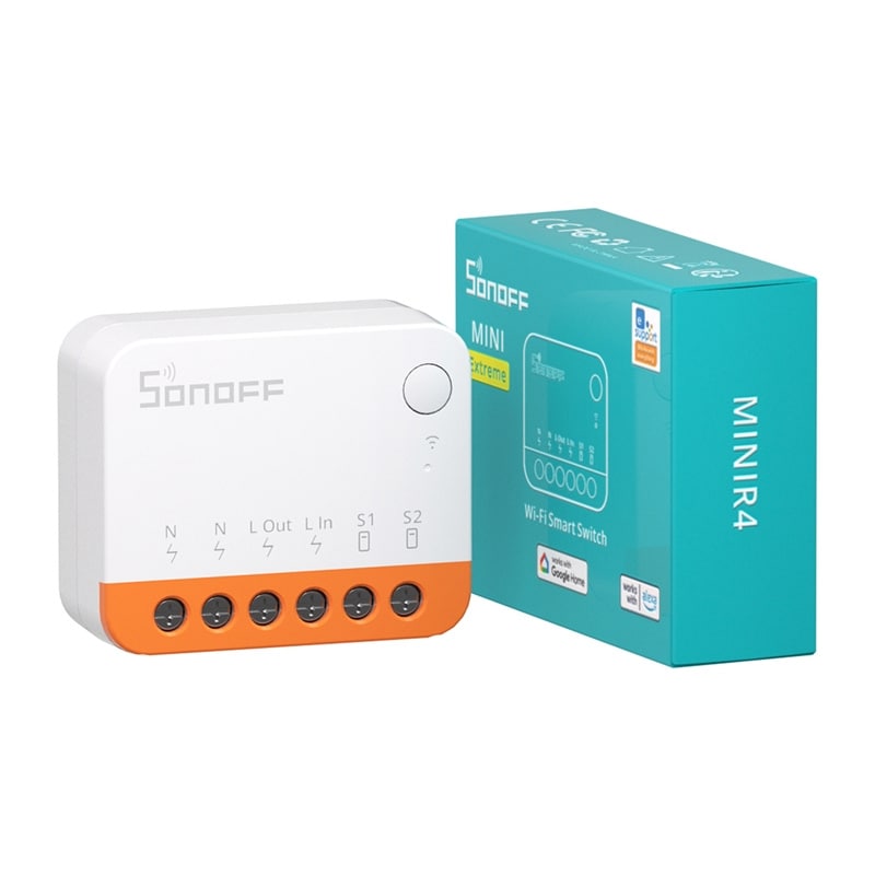 Sonoff MINIR4 (Extreme) strömbrytare, 4-pack