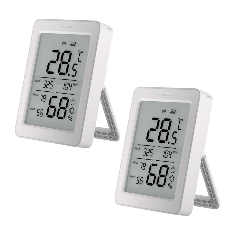 Sonoff ZigBee SNZB-02DR2 temperatur- och fuktighetssensor, 2-pack