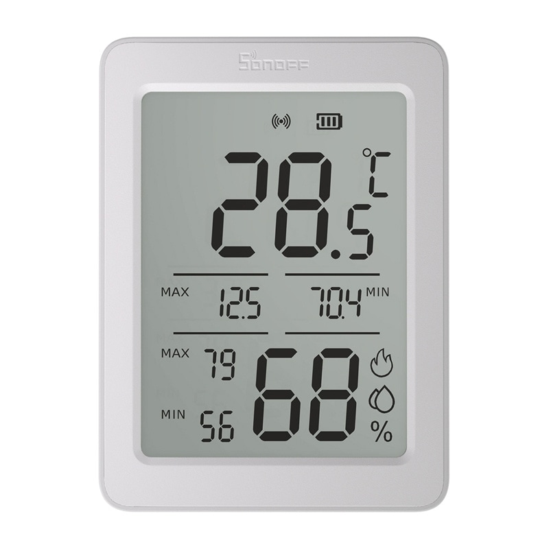 Sonoff ZigBee SNZB-02DR2 temperatur- och fuktighetssensor, 2-pack