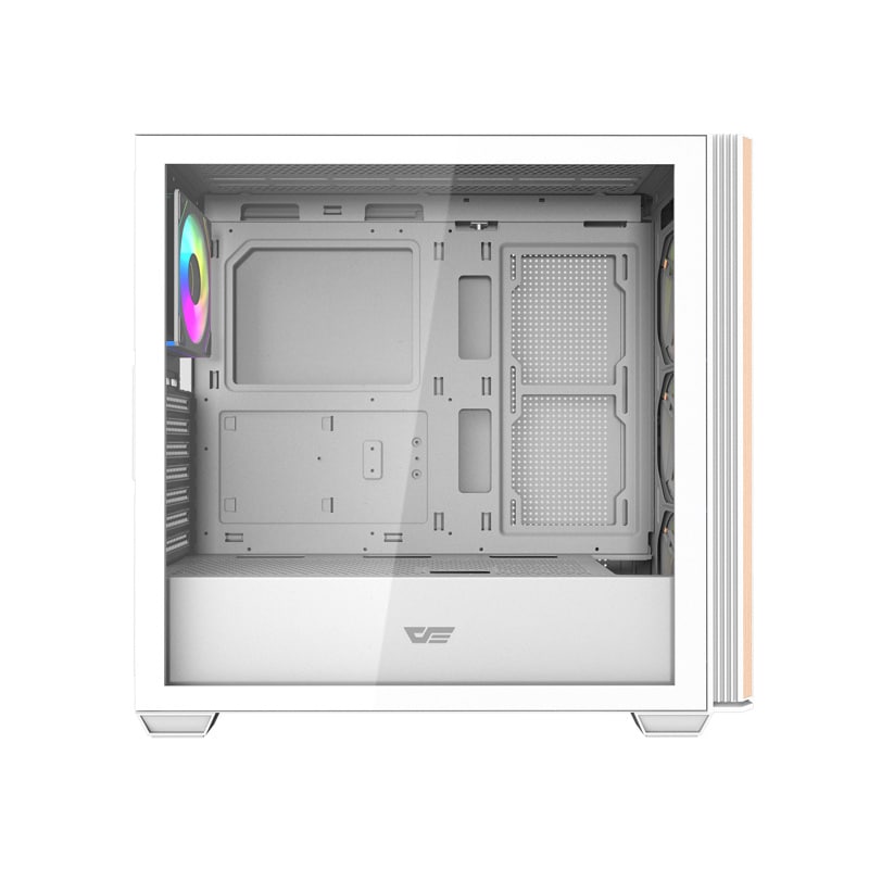 Darkflash DS900WS datorchassi (vitt) + 4 ARGB-fläktar