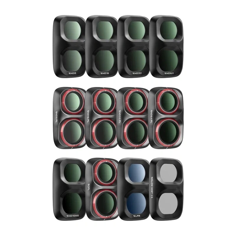 Freewell-filtersats för Osmo Pocket 4P, 12-delars sats
