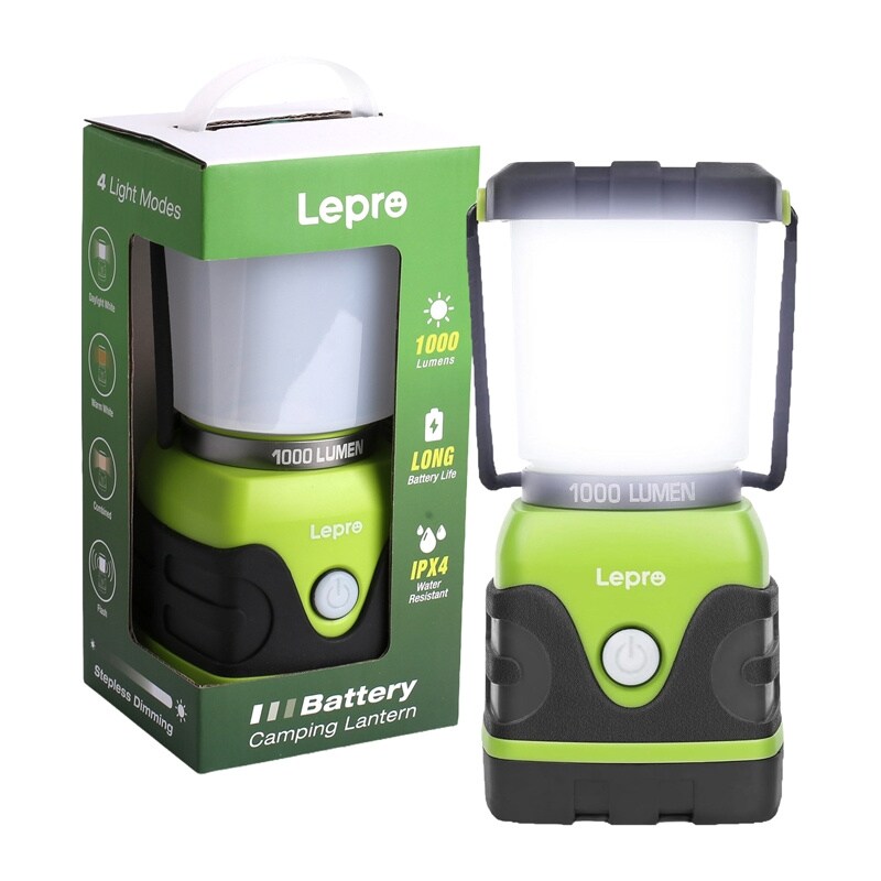 Product Image for LEPRO 3300002 Batteridriven campinglykta med 1 000 lumen