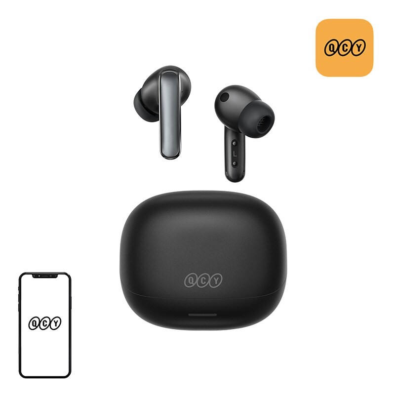 QCY Melobuds N65 trådlösa öronsnäckor (svarta)