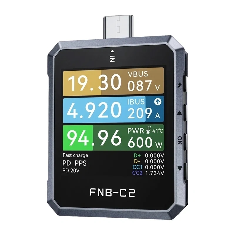 USB FNIRSI FNB-C2-testare