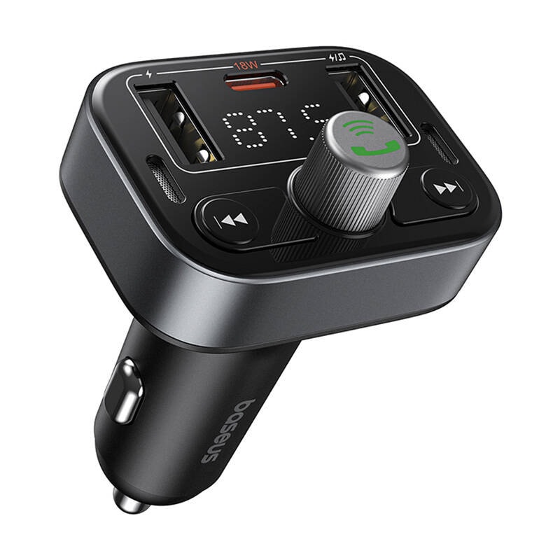 FM-sändare Baseus S-09 Pro, Bluetooth (svart)