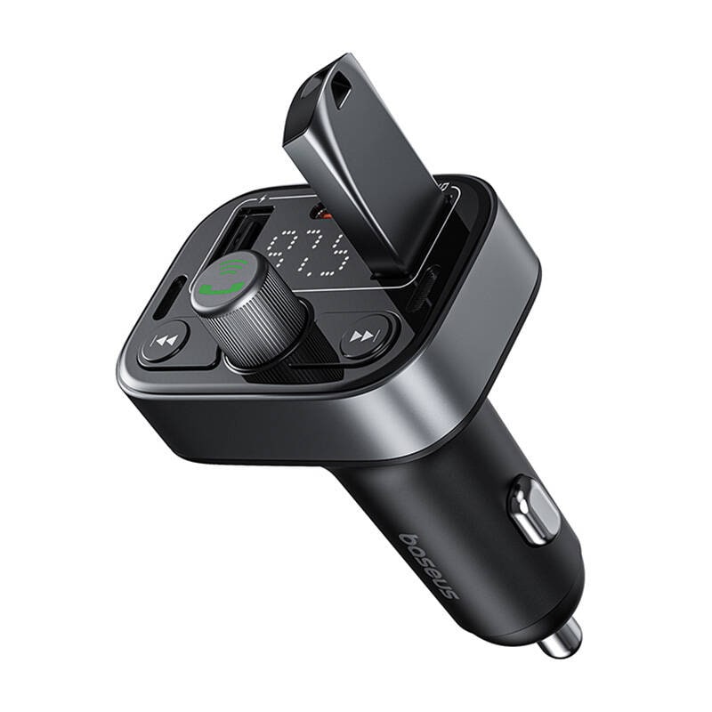 FM-sändare Baseus S-09 Pro, Bluetooth (svart)