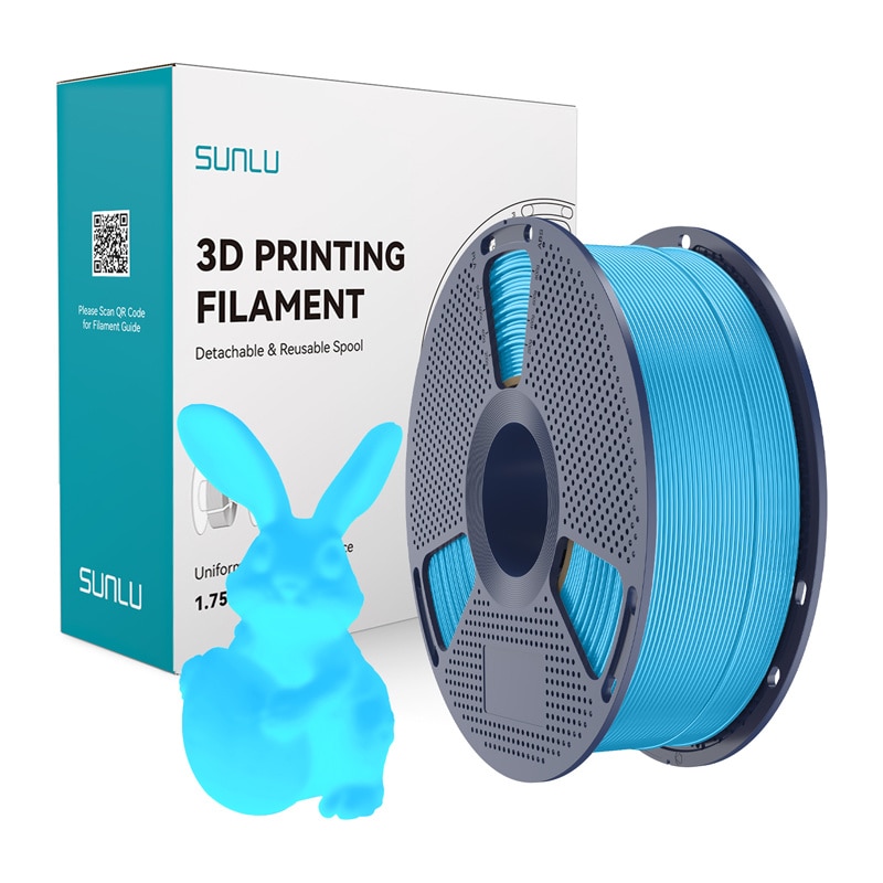 Filament Sunlu PLA som lyser i mörkret (blå)