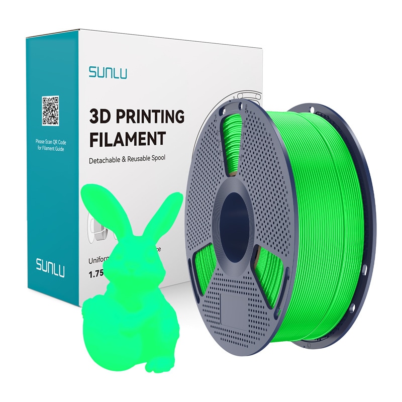 Filament Sunlu PLA som lyser i mörkret (grönt)