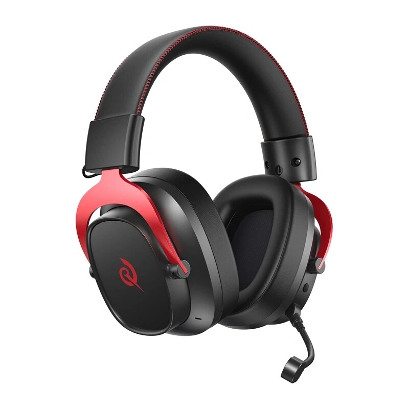 QCY Heroad VT200 gaminghörlurar (svart och rött)