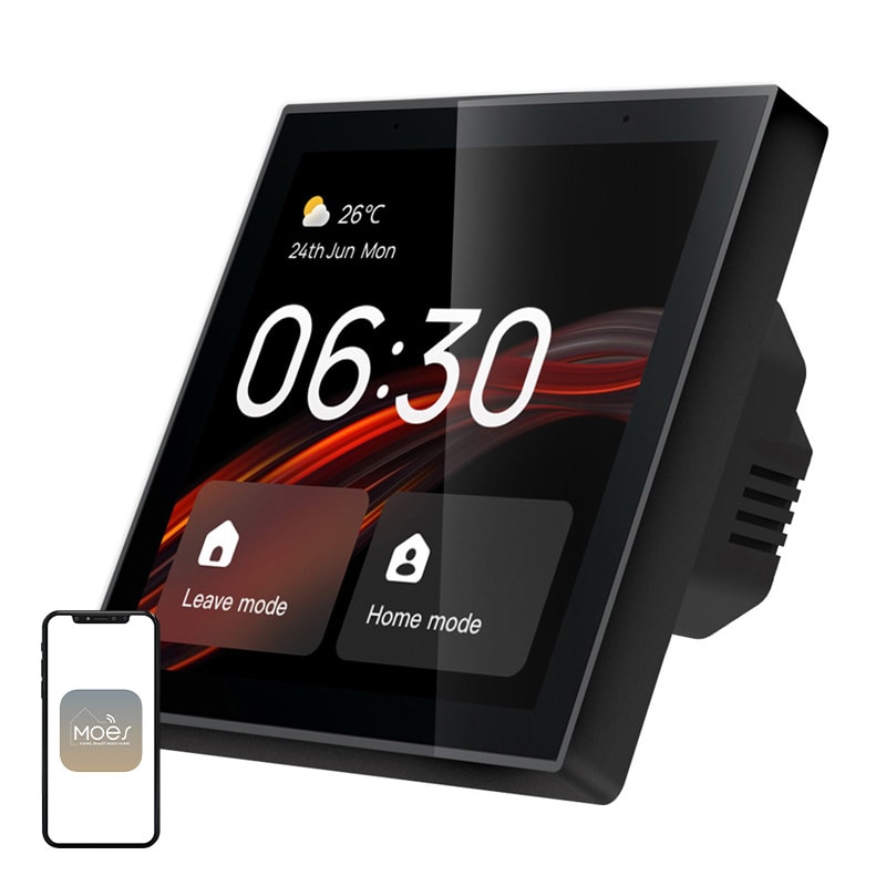 MOES CCP-TY-LN Wi-Fi/ZigBee-kontrollpanel med 4-tums LCD-skärm